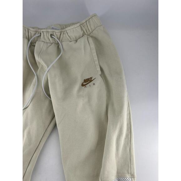 Nike Air Sweatpants Womens XXL Cream Drawstring Sportswear Y2k Activewear Jogger - Picture 4 of 9